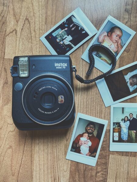 polaroid with mini pictures