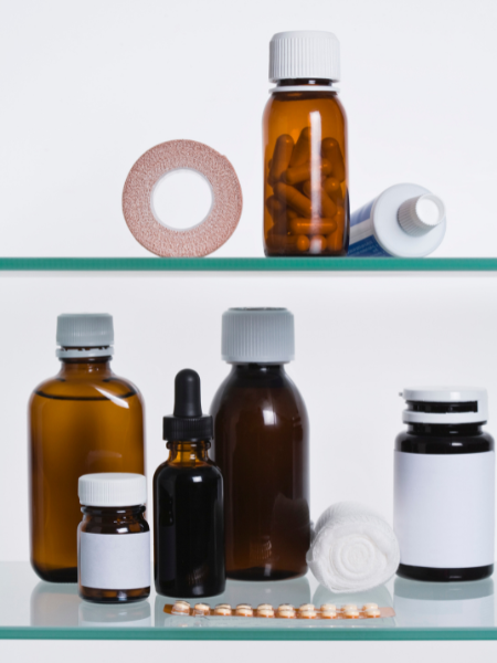 Holistic medicine cabinet for toddler sickness