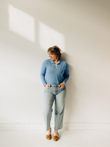 Dr. Amanda Davis standing and waiting